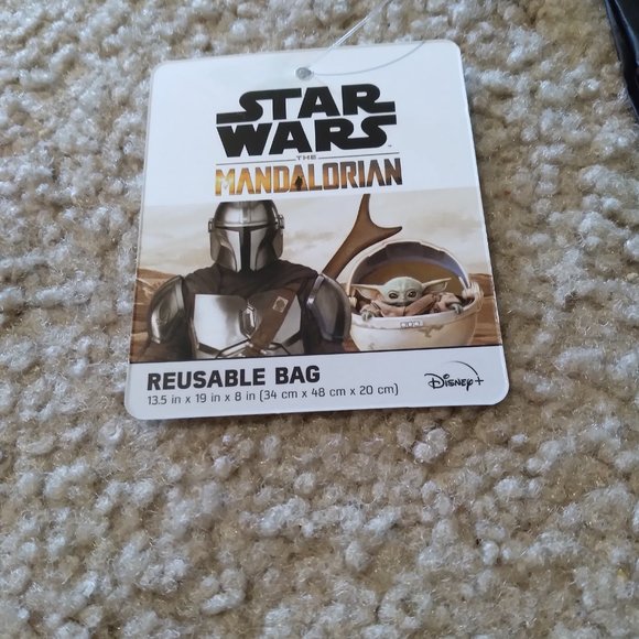 Star Wars Mandalorian Reusable Tote Bag NWT - Picture 5 of 5
